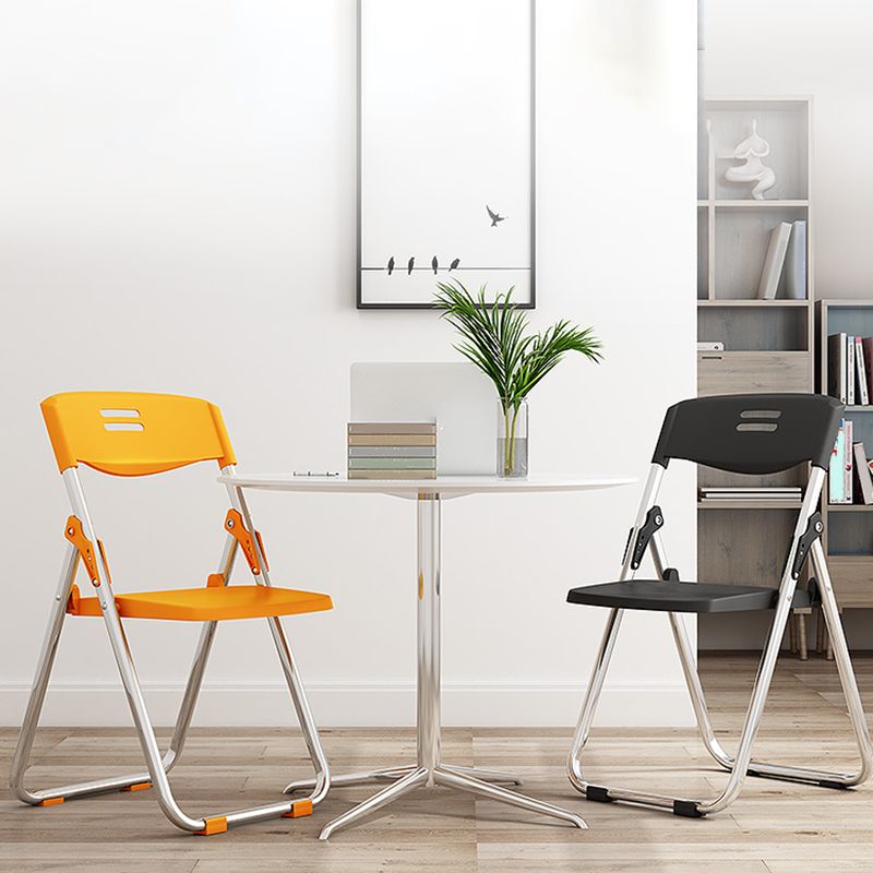 Chaise de bureau rembourrée sans bras moderne sans roues chaise de bureau