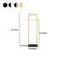 Metal Hall Stand, Hall Tree with Storage Shelf & Hanging Rail, Gold and Black Clearhalo 'Entry & Mudroom Furniture' 'furn' 'furn_hall_tree_coat_racks' 'Furniture' 'Hall Trees & Coat Racks' 'hall_tree_coat_racks' 1200x1200_b82f42d0-cc71-40ef-a35b-cc7e82e5aaee