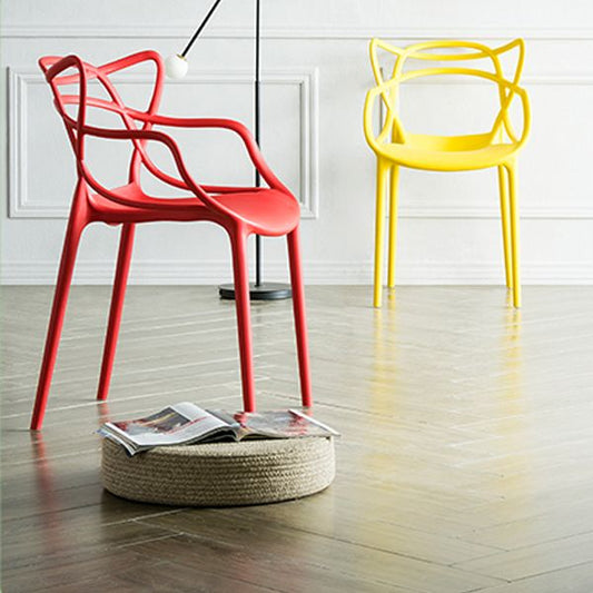 Contemporary Style Dining Chairs Plastic Dining Arm Chairs for Kitchen Clearhalo ' kitchen&dining_furn' 'Dining Chairs' 'Dining Tables & Seating' 'dining_chair' 'furn' 'furn_dining_chair' 'Furniture' 'furniture_dining_chair' 'Kitchen & Dining Furniture' 'kitchen' 1200x1200_b830a068-0330-46be-8f24-0e5f499354e0