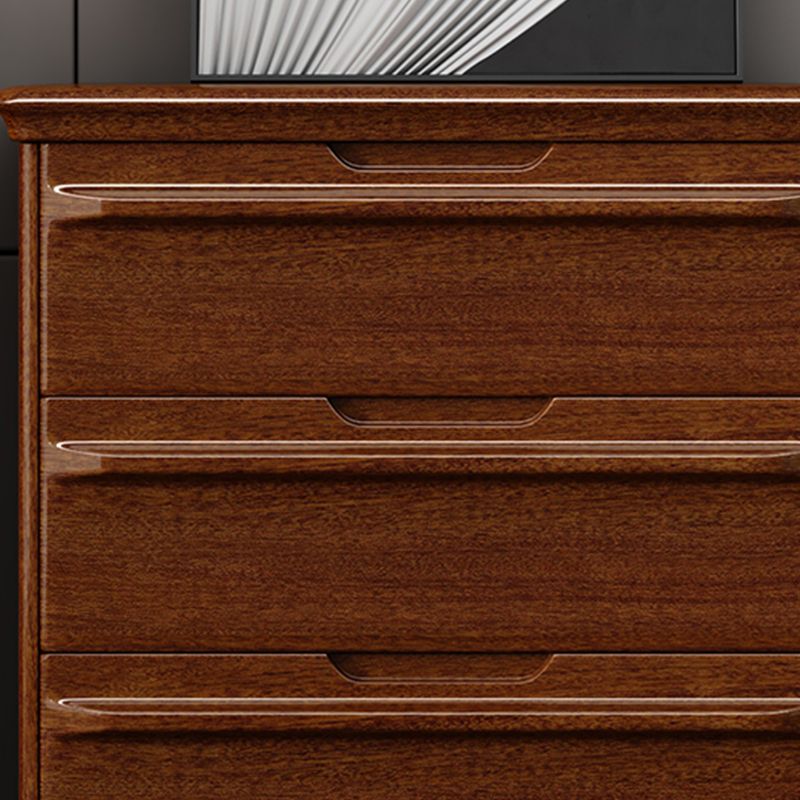 16.9 "W bruin opbergkist dressoir walnoot verticale opbergkast met laden