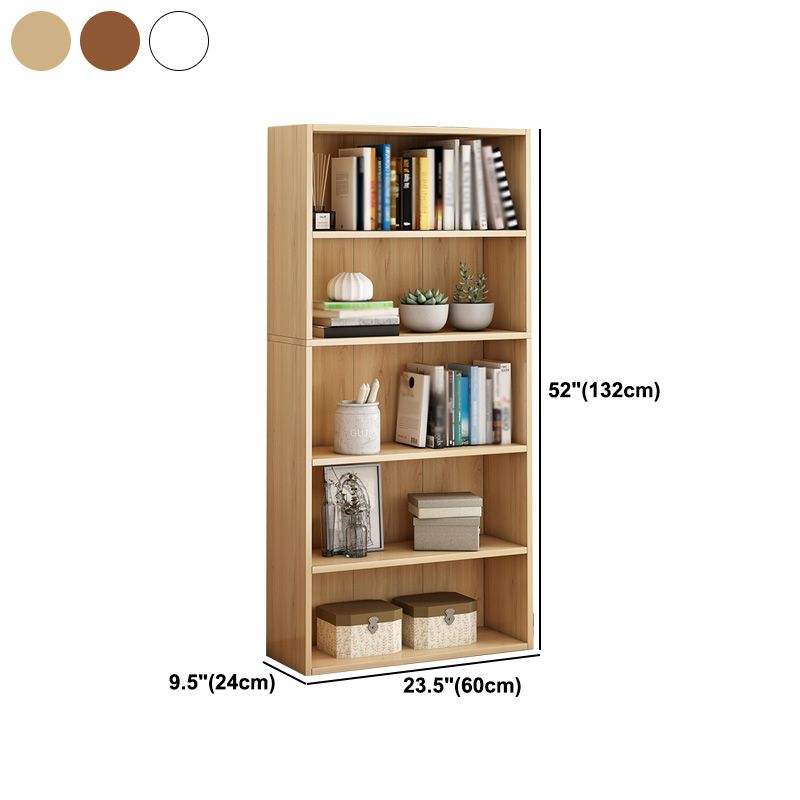 Scandinavian Manufactured Wood Standard Bookshelf Vertical Bookshelf for Living Room Clearhalo 'Bookcases' 'furn' 'furn_bookcases' 'Furniture' 'furniture_bookcases' 'Office Furniture' 1200x1200_b83262f6-d02b-47f9-9043-705d7d2f4d96