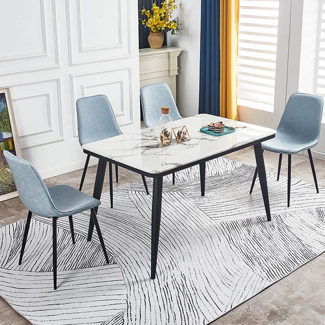 Modern Style Kitchen Chairs Dining Armless Chair with Metal Legs Clearhalo ' kitchen&dining_furn' 'Dining Chairs' 'Dining Tables & Seating' 'dining_chair' 'Furniture' 'furniture_dining_chair' 'Kitchen & Dining Furniture' 'kitchen' 1200x1200_b8330088-cf77-485b-9158-9f7a7e931e65