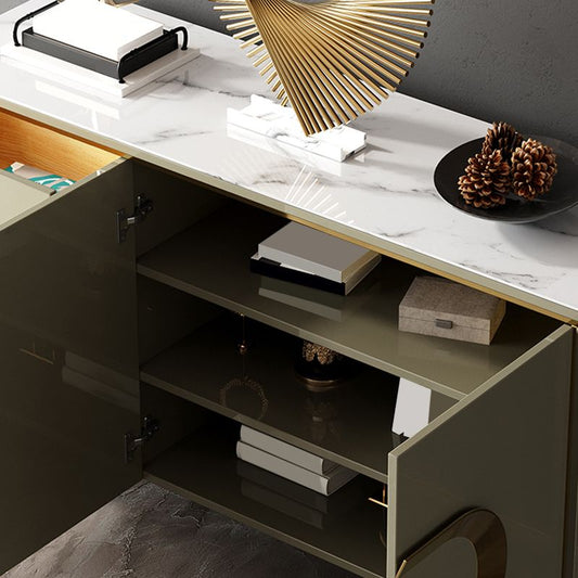 Tavolo da tavolo a buffet in stile moderno con cassetti e armadi