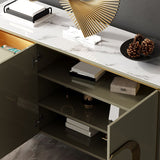 Tavolo da tavolo a buffet in stile moderno con cassetti e armadi