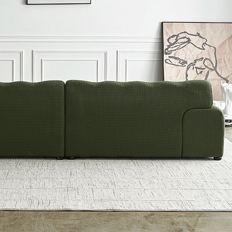 Scandinavian Style Solid Color Sofa 41.33" Wide Tufted Back Sofa