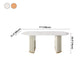 Oval Sintered Stone White Table Luxury Double Pedestal Table for Dining Room Clearhalo ' dining_table' 'Dining Tables & Seating' 'Dining Tables' 'furn' 'furn_dining_table' 'Furniture' 'furniture_dining_table' 'Kitchen & Dining Furniture' 'kitchen&dining_furn' 'kitchen' 'kitchen_dining_table' 1200x1200_b8351206-08c1-4eb0-8b00-6aa820e21c5d