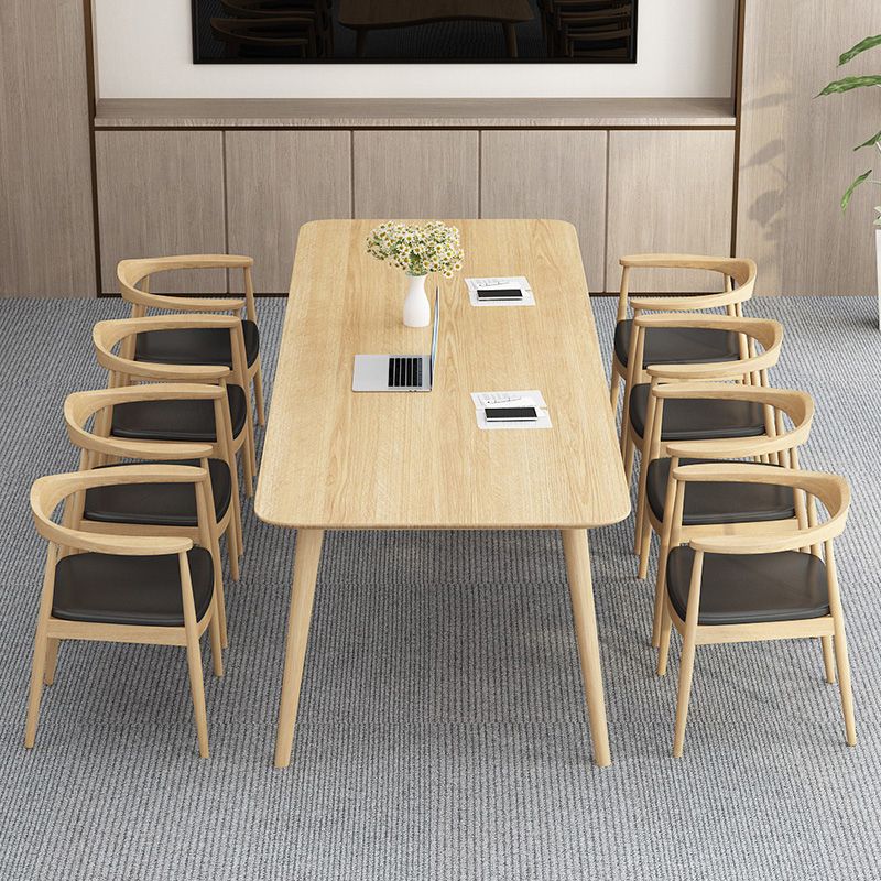 Contemporary Solid Wood Writing Desk Rectangular Office Desk Clearhalo 'furn' 'furn_office_desk' 'Furniture' 'Office Desks' 'Office Furniture' 'office_desk' 1200x1200_b8355e84-8595-4002-ad8e-511021b0683c