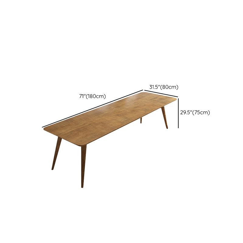 Modern Wood Office Desk Rectangular Shape Task Desk with 4 Legs for Office Clearhalo 'furn' 'furn_office_desk' 'Furniture' 'Office Desks' 'Office Furniture' 'office_desk' 1200x1200_b836340c-5c7c-4bc5-8cab-1eabb1a7933a
