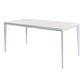 Metal Contemporary Rectangle Dining Table White Sintered Stone Table for Dining Room Clearhalo ' dining_table' 'Dining Tables & Seating' 'Dining Tables' 'Furniture' 'furniture_dining_table' 'Kitchen & Dining Furniture' 'kitchen&dining_furn' 'kitchen' 'kitchen_dining_table' 1200x1200_b8363503-f4df-4df2-a674-f4de1aca8345