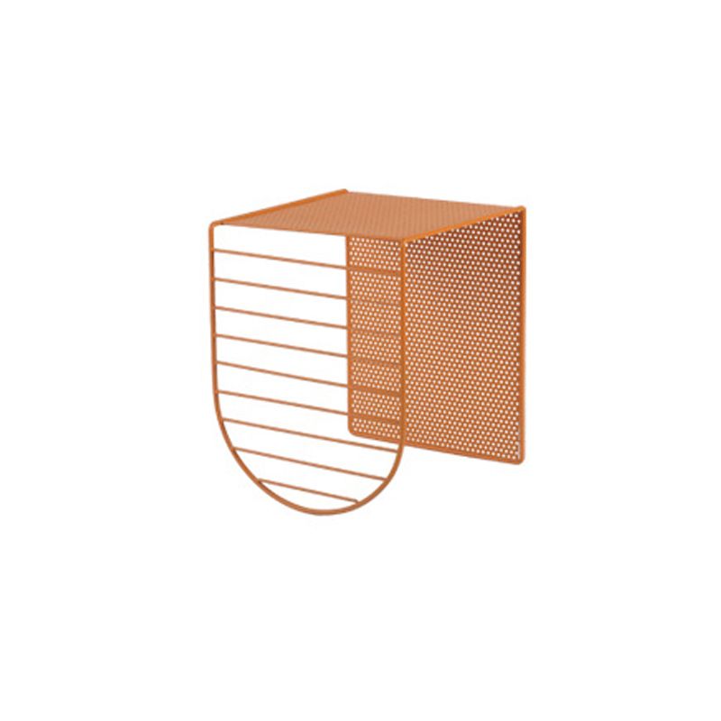 Mesa de centro rectangular Mid-Century moderna con tablero y base de hierro