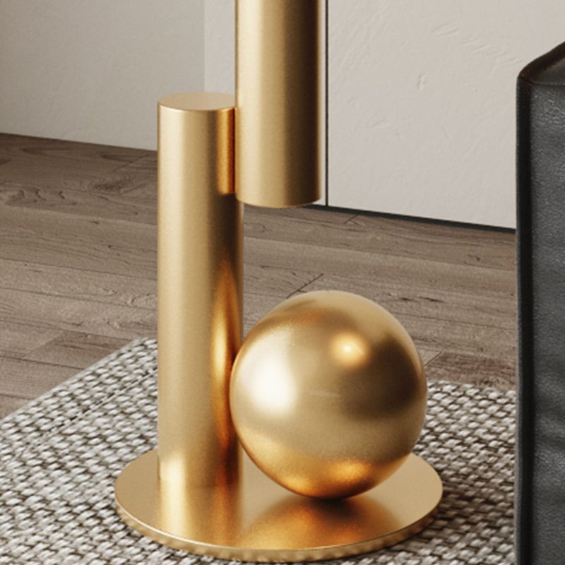 Glam bedkast metalen accenttafel nachtkastje voor slaapkamer