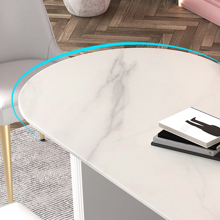 Metal Modern Oval Dining Table Sintered Stone Indoor Table for Dining Room and Kitchen Clearhalo ' dining_table' 'Dining Tables & Seating' 'Dining Tables' 'furn' 'furn_dining_table' 'Furniture' 'furniture_dining_table' 'Kitchen & Dining Furniture' 'kitchen&dining_furn' 'kitchen' 'kitchen_dining_table' 1200x1200_b837c146-3eec-47c1-b278-3beaeaa212cd