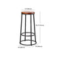 Industrial Brown Wood Barstool Distressed Indoor Tall Stool with Round Seat Clearhalo 'Bar Furniture' 'Bar Stools' 'bar_stools' 'furn' 'furn_bar_stools' 'furniture_bar_stools' 'Kitchen & Dining Furniture' 'kitchen&dining_furn' 'kitchen' 'kitchen_furn' Furniture' 1200x1200_b839fa22-8d9a-47c8-8f1f-8e92bba04379