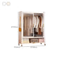 Contemporary Freestanding Wardrobe Home White Wardrobe Closet Clearhalo 'Armoires & Wardrobes' 'armoires_wardrobes' 'Bedroom Furniture' 'furn' 'furn_armoires_wardrobes' 'Furniture' 1200x1200_b83a68b2-3fe8-4664-81ed-9ac7d0db9255