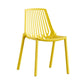 Modern Plastic Chair Slat Back Side Chair in Matte Finish for Home
