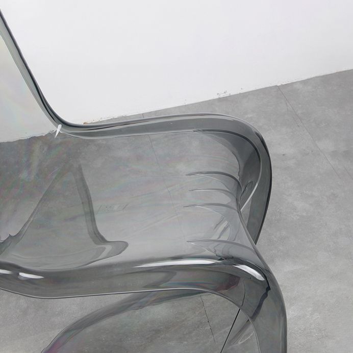 Contemporary Style Plastic Dining Armless Chair Curved Dining Solid Chair (Set of 4) Clearhalo ' kitchen&dining_furn' 'Dining Chairs' 'Dining Tables & Seating' 'dining_chair' 'Furniture' 'furniture_dining_chair' 'Kitchen & Dining Furniture' 'kitchen' 1200x1200_b84341e6-b3f4-48f6-ad0c-42b3af8ce491