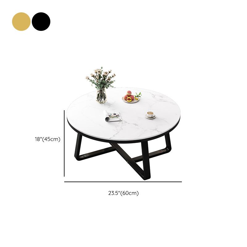 Stone Geometric Contemporary Coffee Table Cross Legs Coffee Table Clearhalo 'Coffee & Accent Tables' 'Coffee Tables' 'coffee_tables' 'furn' 'furn_coffee_tables' 'Furniture' 'Living Room Furniture' 1200x1200_b8439467-1e94-48c9-b41b-b9149b8a3e8a