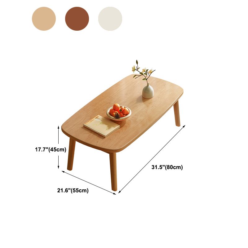 Tavolino da cocktail in legno in legno in legno in legno in legno in legno in legno di legno in stile scandinavo largo 21,65 pollici