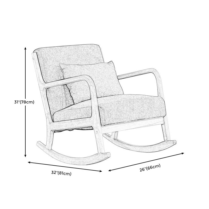 Lin 25,9 "L x 31,8" W x 30 "H Armoiries incluses pour le salon
