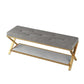 13.8" Wide Contemporary Seating Bench Upholstered Tufted Bench Clearhalo 'Benches' 'Chairs & Seating' 'furn' 'furn_benches' 'Furniture' 'Living Room Furniture' 1200x1200_b84680d1-8ff1-4a70-a11e-4663e27faa96