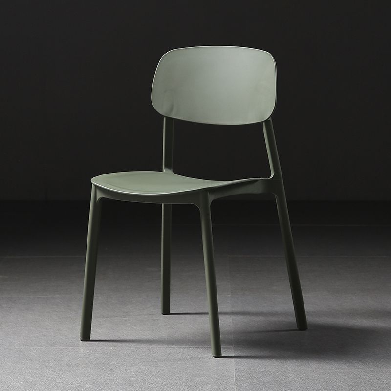 Plastic Armless Dining Chairs Scandinavian Open Back Dining Side Chair Clearhalo 'Dining Chairs' 'Dining Tables & Seating' 'dining_chair' 'furn' 'furn_dining_chair' 'Furniture' 'Kitchen & Dining Furniture' 1200x1200_b846b312-1969-4054-9212-755cc523a907