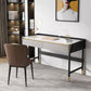 Glam Office Desk Antique Finish Computer Desk mit 2 Schubladen