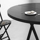 Standard Wooden Too Dining Table Set with Black Metallic Legs for Dining Furniture Clearhalo 'Dining Room Sets' 'Dining Tables & Seating' 'dining_room_set' 'furn' 'furn_dining_room_set' 'Furniture' 'furniture_dining_room_set' 'Kitchen & Dining Furniture' 'kitchen&dining_furn' 'kitchen' 1200x1200_b847c138-ca21-401b-ab20-4eb2750b819b