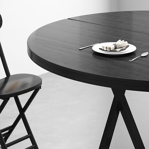 Standard Wooden Too Dining Table Set with Black Metallic Legs for Dining Furniture Clearhalo 'Dining Room Sets' 'Dining Tables & Seating' 'dining_room_set' 'furn' 'furn_dining_room_set' 'Furniture' 'furniture_dining_room_set' 'Kitchen & Dining Furniture' 'kitchen&dining_furn' 'kitchen' 1200x1200_b847c138-ca21-401b-ab20-4eb2750b819b