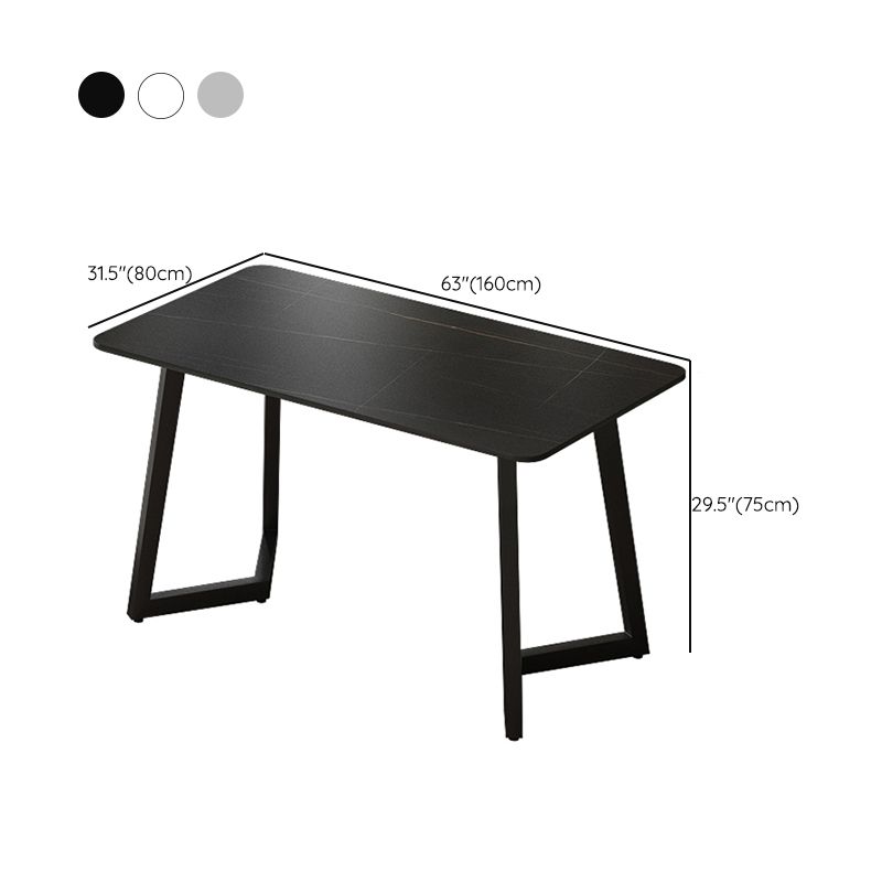 Bureau industriel rectangulaire du bureau à domicile avec des jambes en métal