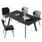 Modern Folding Dining Room Set Rectangle Sintered Stone with 4 Legs Base Formal Kitchen Table Set Clearhalo 'Dining Room Sets' 'Dining Tables & Seating' 'dining_room_set' 'furn' 'furn_dining_room_set' 'Furniture' 'furniture_dining_room_set' 'Kitchen & Dining Furniture' 'kitchen&dining_furn' 'kitchen' 1200x1200_b84991c5-213d-42f7-9fb1-b02d15da130f