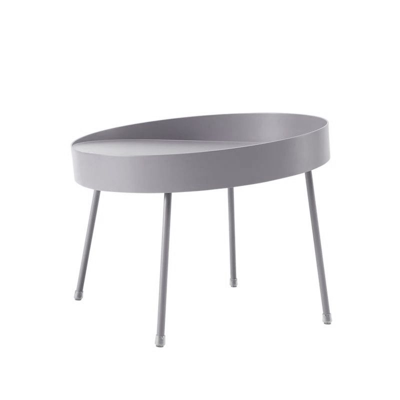 Mid-century Modern 4 Legs Cocktail Table Metal Round Coffee Table Clearhalo 'Coffee & Accent Tables' 'End & Side Tables' 'end_side_table' 'end_side_tables' 'furn' 'furn_end_side_tables' 'Furniture' 'furniture_end_side_table' 'Living Room Furniture' 1200x1200_b84c1475-2575-4d4f-9e63-6fa7d9b56e37