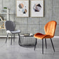 Home Scandinavian Side Chair Wingback Metal Upholstered Dining Room Chair Clearhalo ' kitchen&dining_furn' 'Dining Chairs' 'Dining Tables & Seating' 'dining_chair' 'furn' 'furn_dining_chair' 'Furniture' 'furniture_dining_chair' 'Kitchen & Dining Furniture' 'kitchen' 1200x1200_b84c3a33-606d-4e1f-acc1-0fb0c4ebab56
