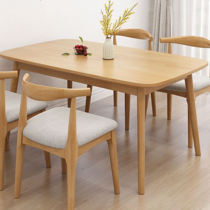 Modern Style Solid Wood Dining Table Brown Rectangle Table for Kitchen Dining Room, 47"L x 29.5"H Clearhalo ' dining_table' 'Dining Tables & Seating' 'Dining Tables' 'furn' 'furn_dining_table' 'Furniture' 'furniture_dining_table' 'Kitchen & Dining Furniture' 'kitchen&dining_furn' 'kitchen' 'kitchen_dining_table' 1200x1200_b84c6172-68e5-4512-9680-8cd3ea297dfa