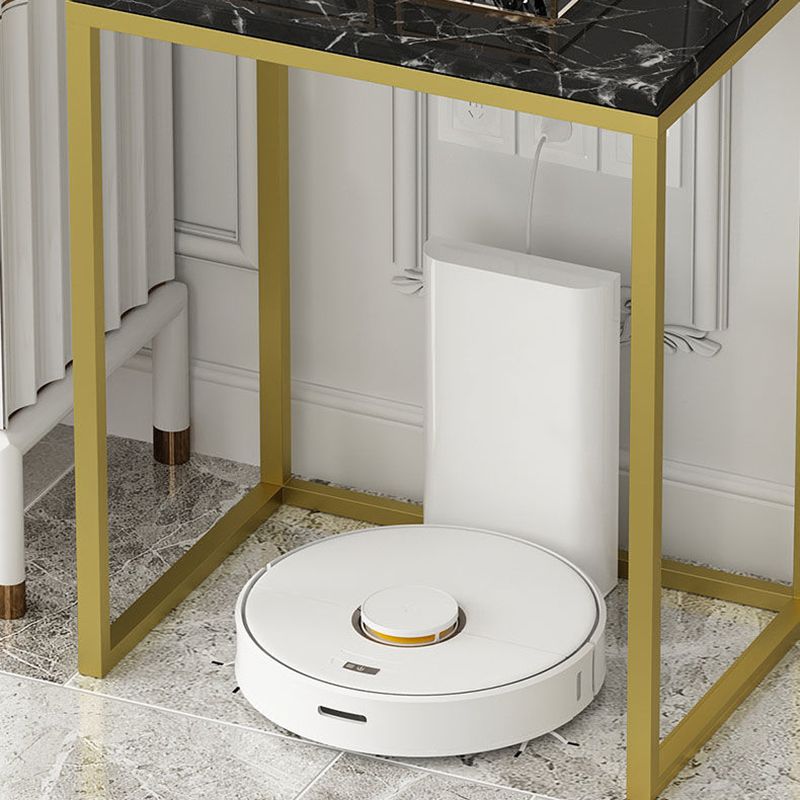 Frame Base Design Cocktail Table Slate Desktop Rectangular Coffee Table with Metal Base Clearhalo 'Coffee & Accent Tables' 'End & Side Tables' 'end_side_tables' 'furn' 'furn_end_side_tables' 'Furniture' 'Living Room Furniture' 1200x1200_b84cc06b-f433-4718-8319-a3ea2b152d30