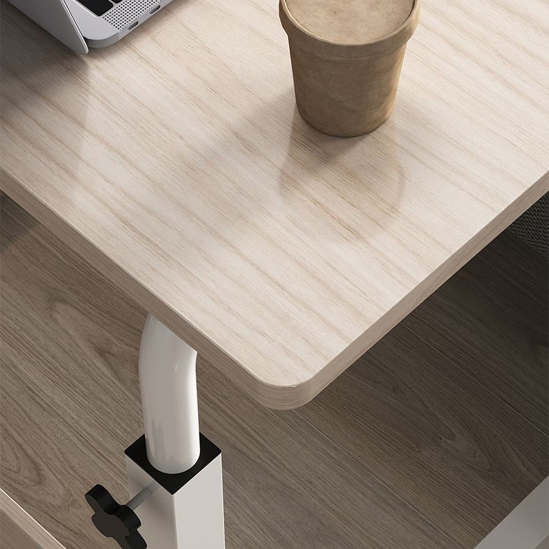 Hight Adjustable Wooden Desk Rectangular Modern & Contemporary Writing Desk Clearhalo 'Furniture' 'furniture_office_desk' 'Office Desks' 'Office Furniture' 'office_desk' 1200x1200_b84d3fe2-2dcc-4038-ad47-0a35ea1d10c5