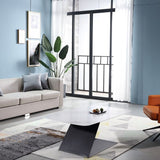 Piedistallo 1 tavolino da caffè singolo tavolo da cocktail lussuoso in pietra