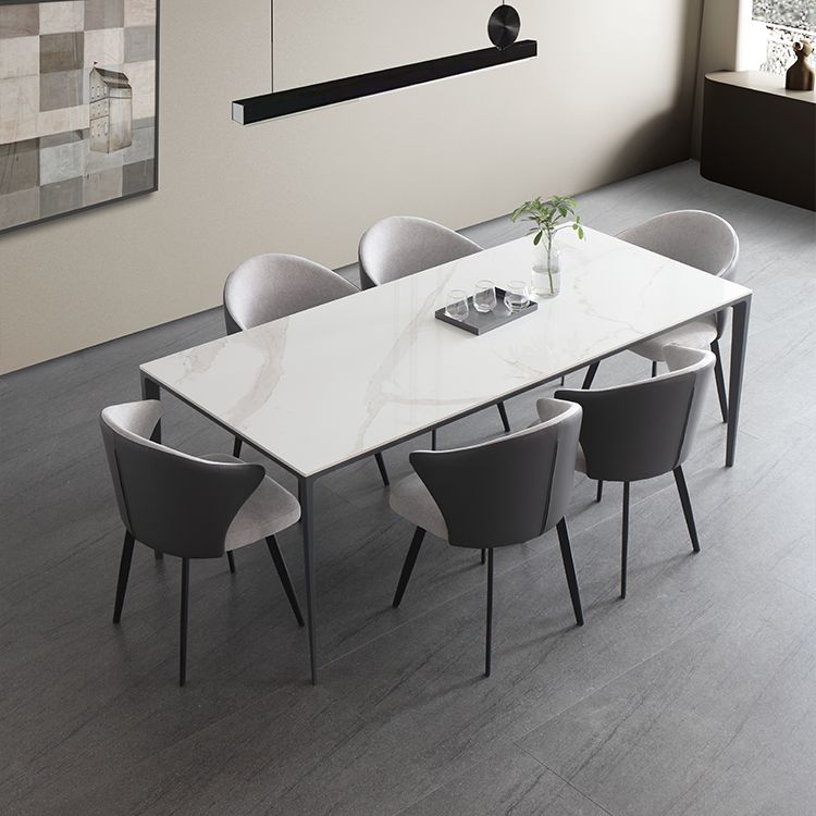 1/4/5/6/7 Pcs Metal Modern Dining Set with Rectangle Table Dinette Set Clearhalo 'Dining Room Sets' 'Dining Tables & Seating' 'dining_room_set' 'furn' 'furn_dining_room_set' 'Furniture' 'furniture_dining_room_set' 'Kitchen & Dining Furniture' 'kitchen&dining_furn' 'kitchen' 1200x1200_b85621e9-b099-46ba-b848-eb41360cd160