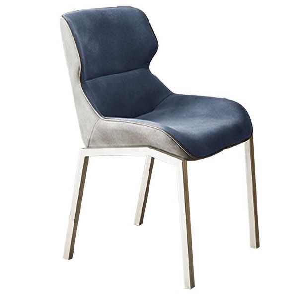 Metal Contemporary Dining Room Side Chair Parsons Matte Finish Dining Chair Clearhalo ' kitchen&dining_furn' 'Dining Chairs' 'Dining Tables & Seating' 'dining_chair' 'Furniture' 'furniture_dining_chair' 'Kitchen & Dining Furniture' 'kitchen' 1200x1200_b8564073-f6e9-4749-be44-23e913e2ff47