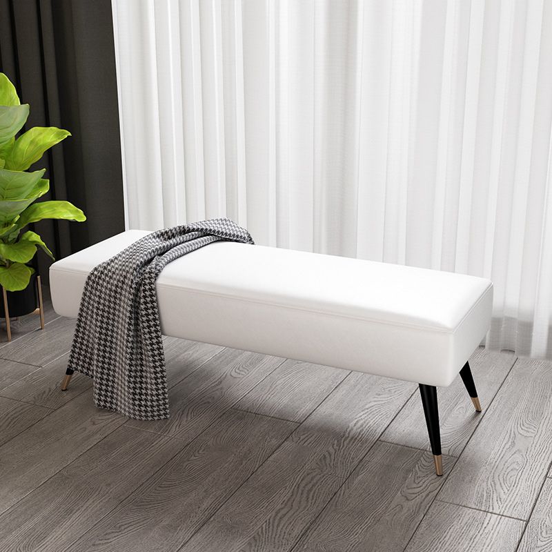 16.5 Inch Wide Glam Metal Seating Bench Cushioned Entryway Bench Clearhalo 'Benches' 'Chairs & Seating' 'furn' 'furn_benches' 'Furniture' 'Living Room Furniture' 1200x1200_b856545a-b4a1-4430-a18f-0d4b77b03e99