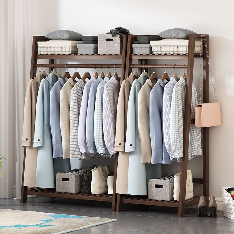 Woonkamer Autekast Rek Wood 56,69 inch Hall Tree Trapezoid Vorm Entryway Kit