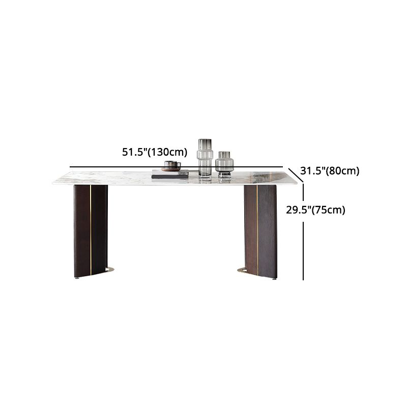 Designer Style Sintered Stone Dining Set Rectangle 1/2/5/7 Pieces Dining Table Set Clearhalo 'Dining Room Sets' 'Dining Tables & Seating' 'dining_room_set' 'furn' 'furn_dining_room_set' 'Furniture' 'furniture_dining_room_set' 'Kitchen & Dining Furniture' 1200x1200_b857c5cb-82a4-458e-a7b7-1870411c6c77
