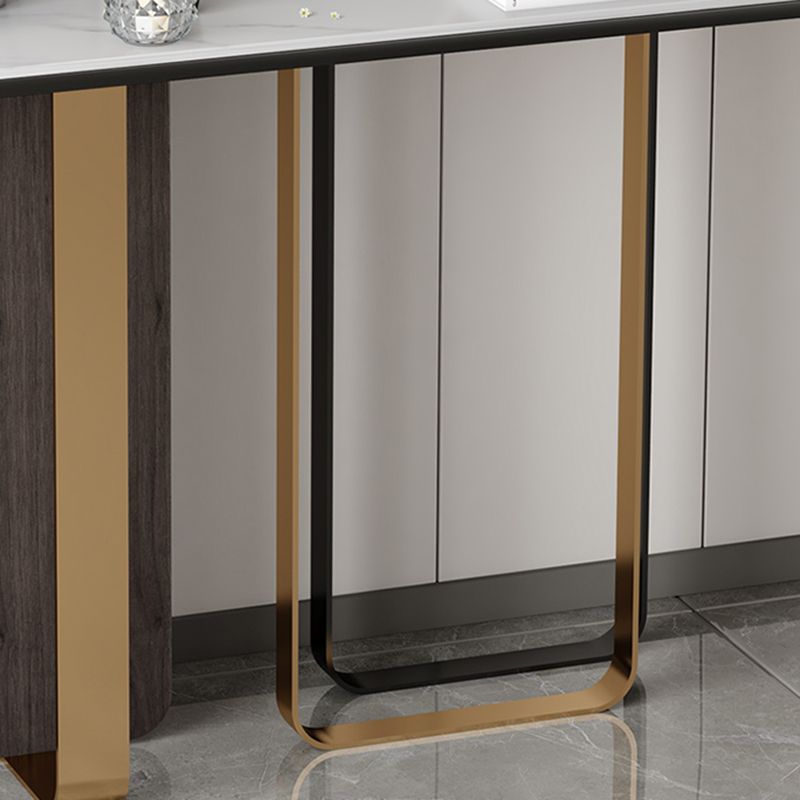 Stone Console Table Modern Stain Resistant End Table , 33.46 Inch Tall