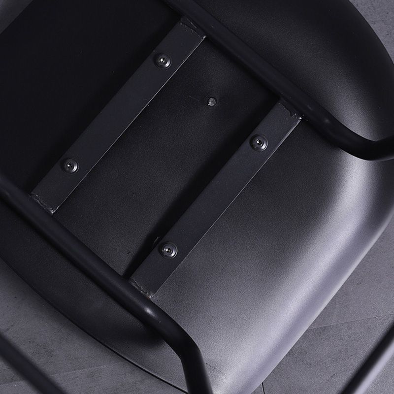 Contemporary Armless Low Backrest Counter Stool Iron Bar Stool with Footrest Clearhalo 'Bar Furniture' 'Bar Stools' 'bar_stools' 'furn' 'furn_bar_stools' 'Furniture' 'Kitchen & Dining Furniture' 1200x1200_b85bedff-3f02-434f-92b4-115984ebf35f