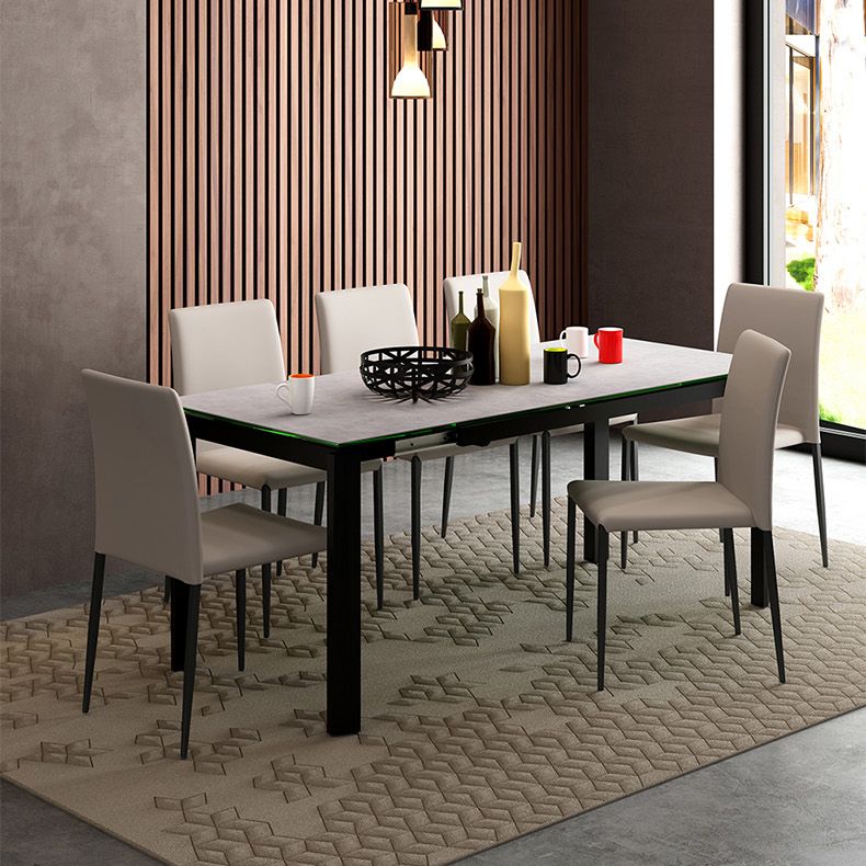 Contemporary Style Dining Chair Armless Side Chairs with Metal Legs for Kitchen Clearhalo ' kitchen&dining_furn' 'Dining Chairs' 'Dining Tables & Seating' 'dining_chair' 'furn' 'furn_dining_chair' 'Furniture' 'furniture_dining_chair' 'Kitchen & Dining Furniture' 'kitchen' 1200x1200_b85c64fb-a308-4862-8486-aa8a2f9ca68b