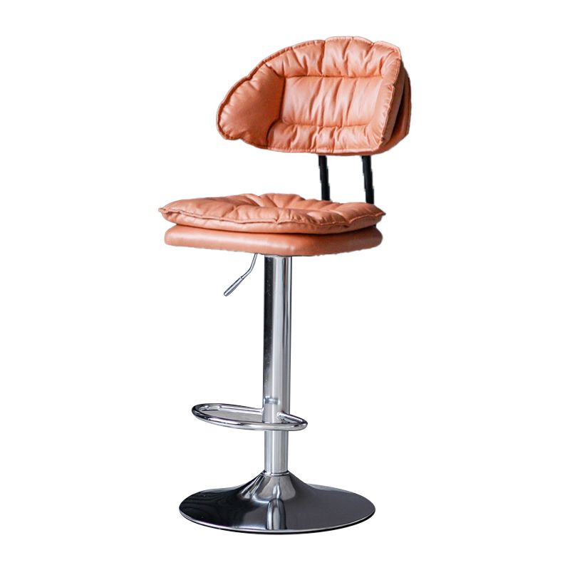 Tabouret de barre de hauteur réglable pivotant tabouret de bar en fer industriel avec repose-pied