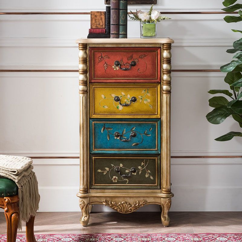 Traditional Style Storage Chest Vertical Lingerie Chest with 3 / 4 Drawers Clearhalo 'Bedroom Furniture' 'Dressers & Chests' 'dressers_chests' 'furn' 'furn_dressers_chests' 'Furniture' 1200x1200_b85d36c6-7d8d-4da0-9e40-9a664d6da997