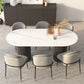 Sintered Stone Top Modern White Table for Restaurant Oval Table with Double Pedestal Base Clearhalo ' dining_table' 'Dining Tables & Seating' 'Dining Tables' 'furn' 'furn_dining_table' 'Furniture' 'furniture_dining_table' 'Kitchen & Dining Furniture' 'kitchen&dining_furn' 'kitchen' 'kitchen_dining_table' 1200x1200_b85d38cf-de68-4cc2-9be7-9e665059d42a