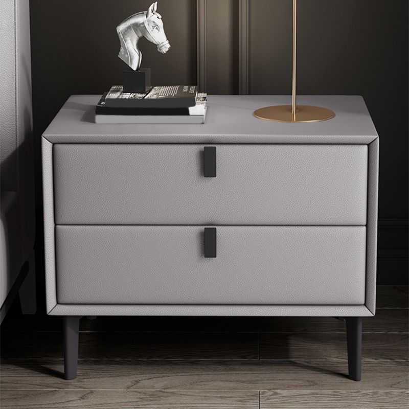18.5" Tall 2 - Drawer Nightstand Modern Solid Wood Nightstand Clearhalo 'Bedroom Furniture' 'furn' 'furn_night_stand' 'Furniture' 'night_stand' 'Nightstands' 1200x1200_b85d4617-caf2-4779-b8f5-919e52b9a233