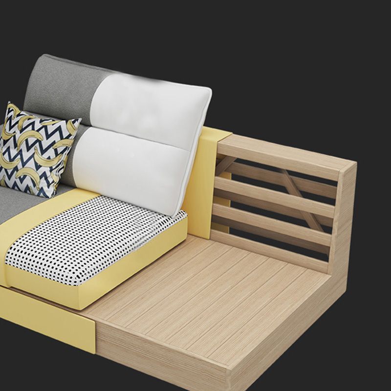 L-Shape High Back Sectional Slipcovered Straight Arm Sofa with Storage Clearhalo 'furn' 'furn_sectionals' 'Furniture' 'furniture_sectionals' 'Living Room Furniture' 'Sectionals' 1200x1200_b85df11b-4ca9-487f-8d66-9cc5a4641390