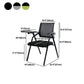 Mesh Mid Back Conference Chair Contemporary Ergonomic Fixed Arms Chairs